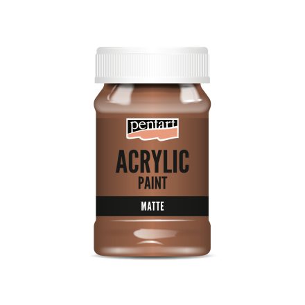 Pentart Matt akrilfesték 100 ml vörösbarna agyag - 4320