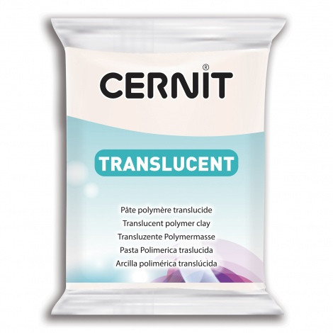 Cernit süthető gyurma TRANS, 56 g - csillogó fehér - 44187