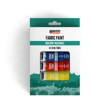 Pentart Textilfesték szett 6 szín x 16 ml / tubus - 45122