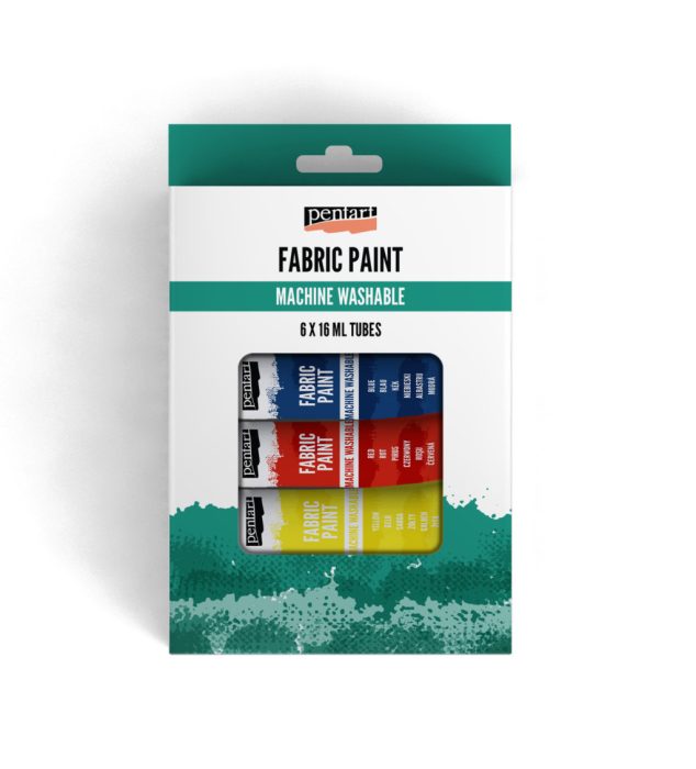 Pentart Textilfesték szett 6 szín x 16 ml / tubus - 45122