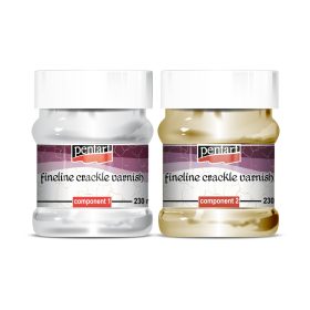 Pentart Finomvonalas repesztőlakk szett, 230 ml - 4788