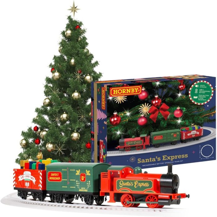 Airfix Hornby Santas Express karácsonyi vonatkészlet - újratölthető elemmel (R9363M)