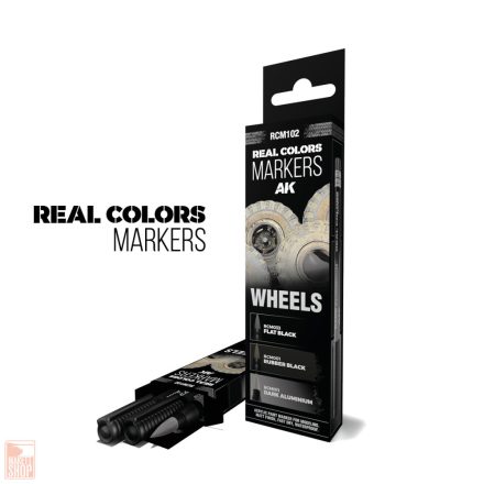 AK Interactive Wheels - Set 3 Real Colors Markers