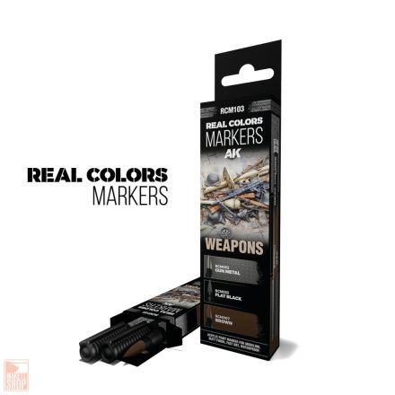 AK Interactive Weapons - Set 3 Real Colors Markers