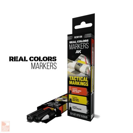 AK Interactive Tactical Markings - Set 3 Real Colors Markers