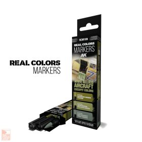   Real Colors Markers Rcm109 Wwii Allied Aircraft Cockpit Colors - Set 3 Real Colors Markers
