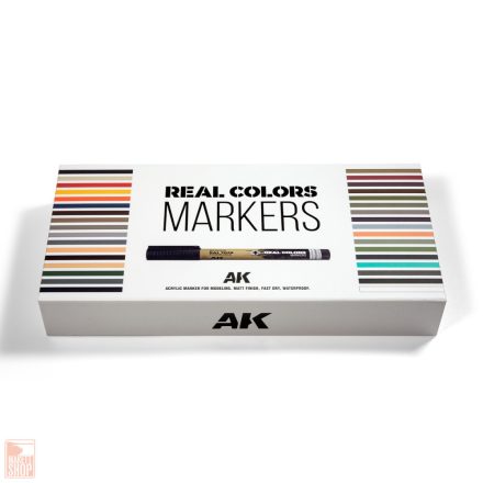 AK Interactive Special Box Real Colors Markers - 34 Units