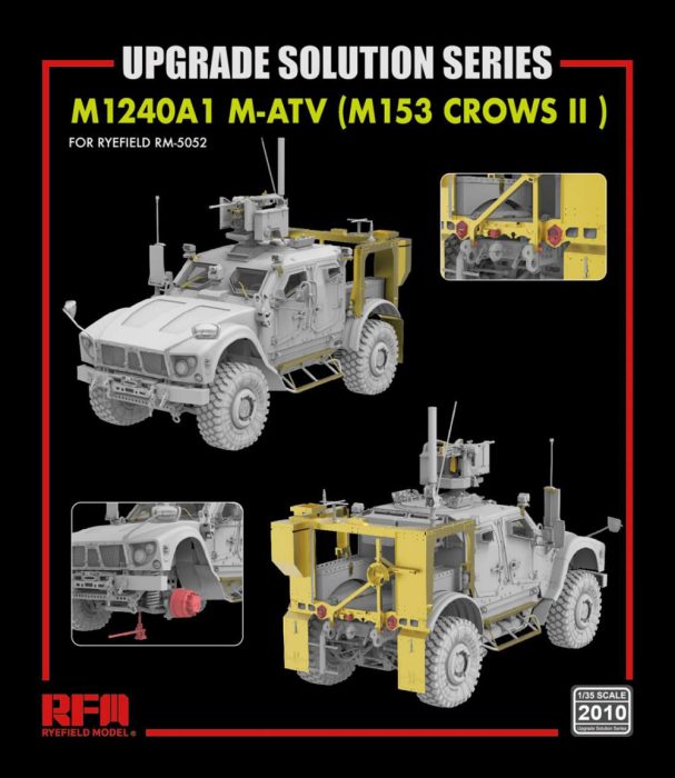 Ryefield model 1:35 Upgrade set for 5052 M1240A1 M-ATV (M153 CROWS II)