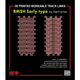   Ryefield model RM2057 1:35 RMSH Early type workable track links for T55/T-72/T-62 (3D printed)