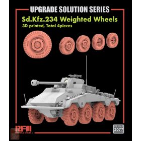   Ryefield model 2077 1:35 3D printed road wheels for Sd.Kfz.234/4 Type B, 8pcs