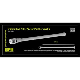   Ryefield model 2096 1:35 3D printed Gun barrel 75mm Kwk 42 L/70 for Panther Ausf G, for RFM