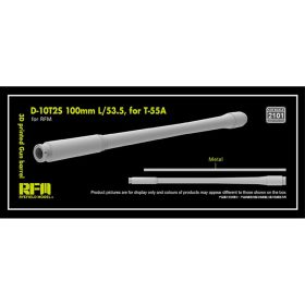   Ryefield model 2101 1:35 3D printed Gun barrel D-10T2S 100mm L/53.5  for T-55A, for RFM