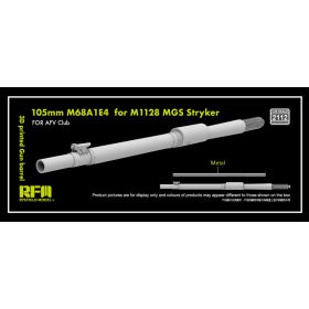   Ryefield model 1:35 3D printed Gun barrel 105mm M68A1E4  for M1128 MGS Stryker, for AFV Club