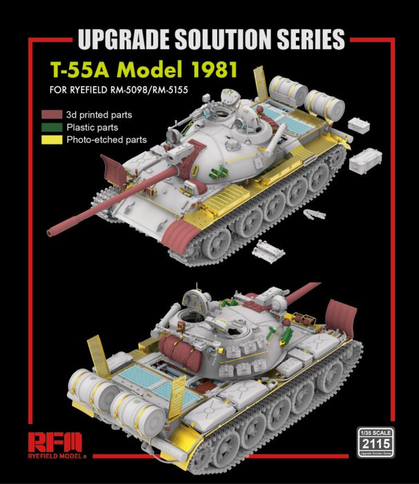 Ryefield model 1:35 Upgrade set for 5155/5098 T-55
