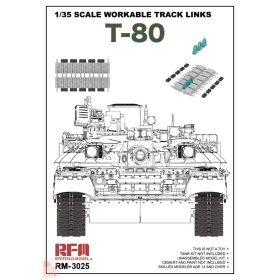 Ryefield model RM3025 1:35 Workable Tracks for T-80 Series