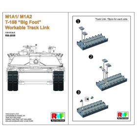   Ryefield model 1:35 M1A1/ M1A2 T-158”Big Foot”Workable Track Link