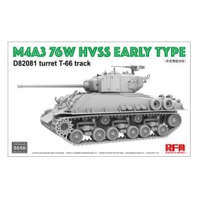   Ryefield model 1:35 M4A3 76W HVSS Early type D82081 turret T-66 track