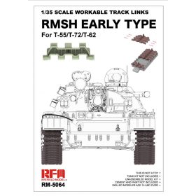   Ryefield model RM5064 1:35 RMSH Early type workable track links for T-55/T-72/T62 (Plastic model)