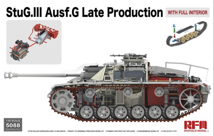 Ryefield model 1:35 StuG.III Ausf.G Late Production with full interior