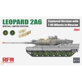   Ryefield model RM5114 1:35 LEOPARD 2A6 Captured Version with T-80 Wheels in Moscow SPECIAL LIMITED EDITION