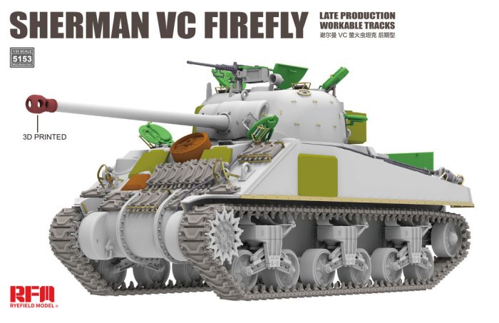 Ryefield model 1:35 Sherman vc firefly late production /workable tracks