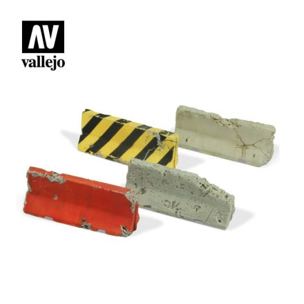 Vallejo SC215 Vallejo Scenics - Damaged Concrete Barriers