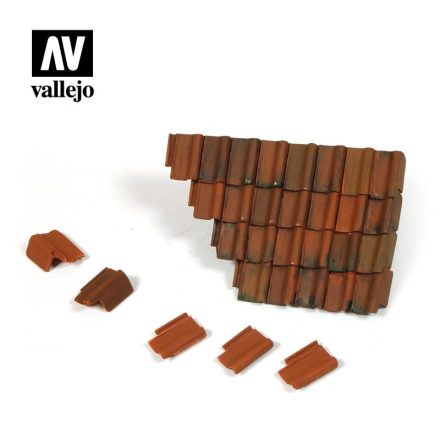 Vallejo SC230 Vallejo Scenics - Damaged Roof Section and Tiles