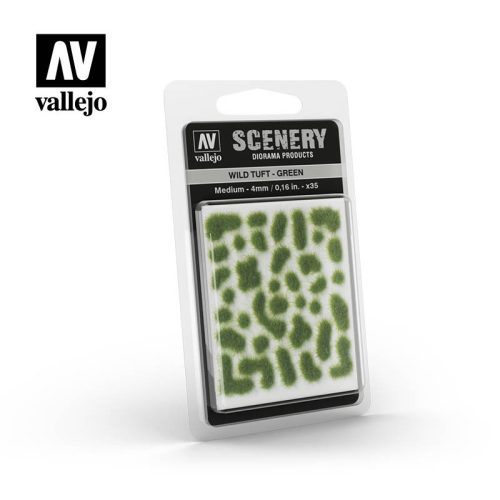 Vallejo Wild Tuft - Green öntapadós realisztikus fűcsomók SC406