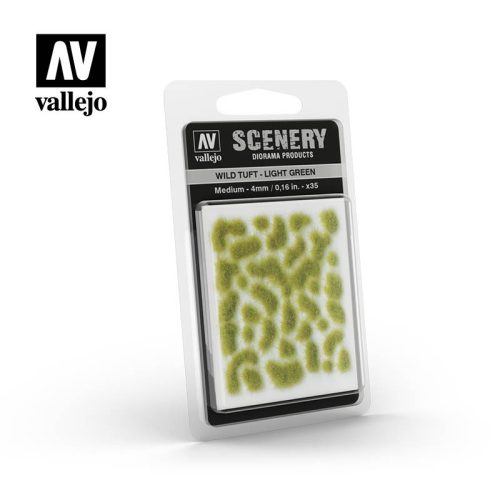Vallejo Wild Tuft - Light Green öntapadós realisztikus fűcsomók SC407