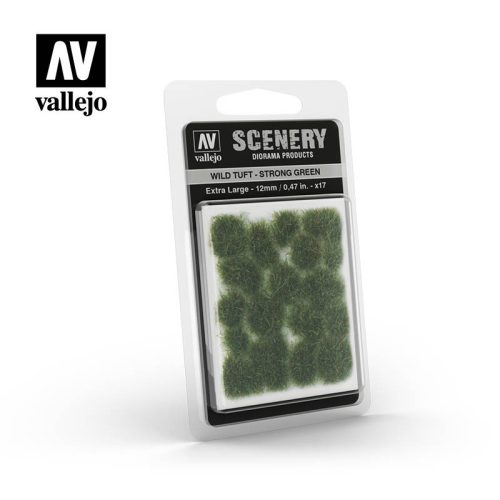 Vallejo Wild Tuft - Strong Green öntapadós realisztikus fűcsomók SC427