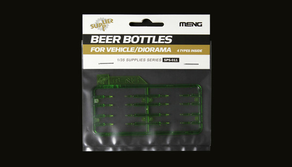Meng Model 1:35 Water and beer bottles