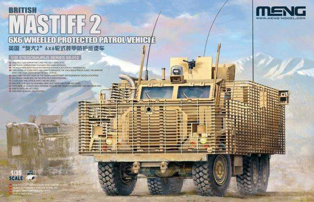 Meng Model 1:35 British Mastiff 2 6X6 Wheeled Protected Patrol Vehicle
