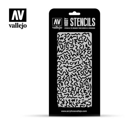 Vallejo Stencil - Luftwaffe WWII Shingles Camo (ST-CAM001)