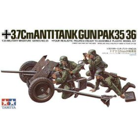 Tamiya 1:35 37mm Anti-Tank Gun harcjármű makett