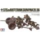 Tamiya 1:35 37mm Anti-Tank Gun harcjármű makett