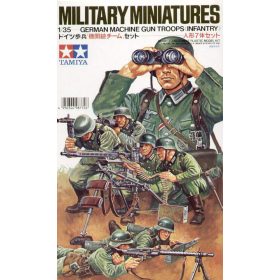   Tamiya 1:35 7 x German Machine Gun Troops (WWII) figura makett