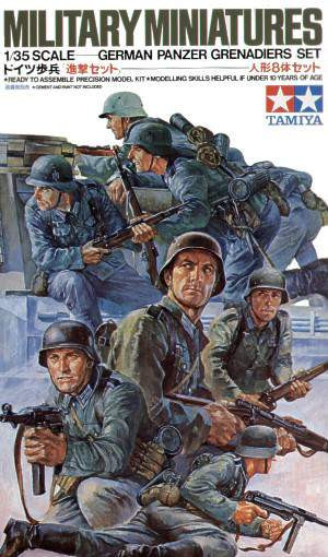 Tamiya 1:35 German (WWII) Panzer Grenadiers figura makett