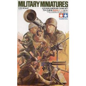 Tamiya 1:35 8 U.S. Machine Gun/Mortar Team figura makett