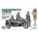Tamiya 1:35 German Zundapp KS600 Motorcycle and Sidecar