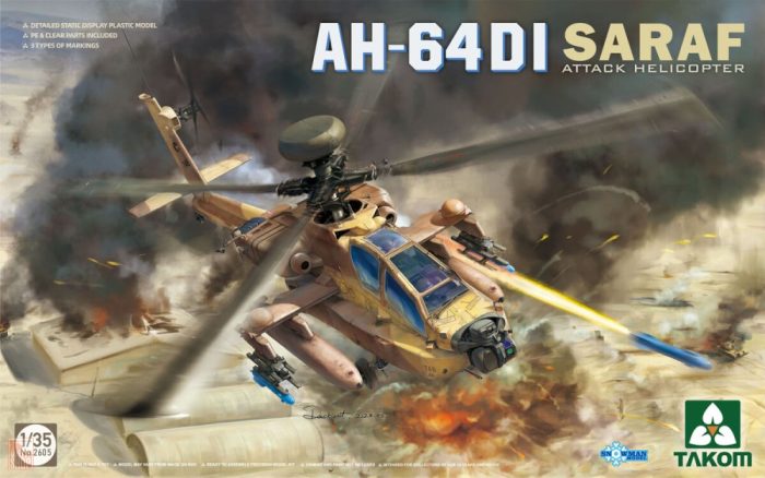 Takom 1:35 AH-64DI Saraf Attack Helicopter