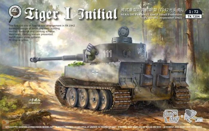 Border model TK7204 1:35 Tiger I initial s.Pz.Abt 502 Leningrad 1942