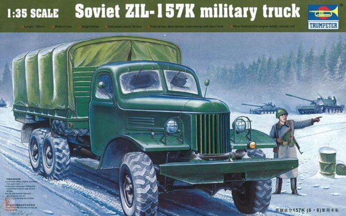 Trumpeter 1:35 ZIL-157K Soviet Military Truck w/Canvas
