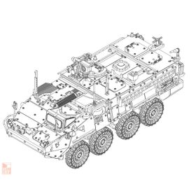 Trumpeter 1:72 US Army M1131 Stryker FSV