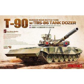   Meng Model 1:35 Russian Main Battle Tank T-90 w/TBD-86 Tank Dozer