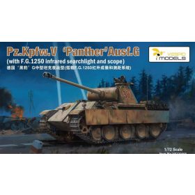   Vespid Models VS720008 1:72 Pz.Kpfw.V  ‘Panther’Ausf.G   (with FG1250 Sperber Infared Nightfighting Vision scope) Metal barrel + 3D print muzzle brake